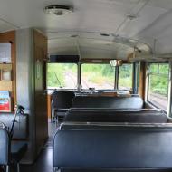 die sehr bequemen Sitze vom Dieseltriebwagen 795 256-7 - Schienenbus VT95 auf der Oleftalbahn
