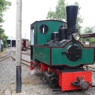 Lok 3  - Decauville  III neu aus DEM Jahr 1912 - wurde ebenfalls vor den Zügen eingesetzt - Feldbahnmuseum in Frankfurt/Main: Saisoneröffnung 2021 (04.07.2021)