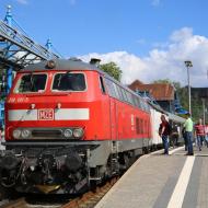 218 191-5 der MZE zog den Zug jeweils bergab nach Frankfurt Höchst (7.6.2022 - Mit Volldampf in den Taunus 2022)