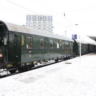 der Zug wurde aus Donnerbüchsen und dreiachsigen Reichsbahn Umbauwagen gebildet - Adventsfahrten der Berliner Eisenbahnfreunde mit 86 1744-1 (2.12.2022)