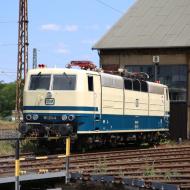 181 211-4 der SEL wurde ausgestellt - Lokschuppenfest im historischen Bahnbetriebswerk Hanau (3/4.6.2023)