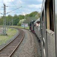 01 180 unterwegs zwischen Bochum und Essen vor dem Zubringerzug - Museumstage im Eisenbahnmuseum Bochum 2026 mit 01 180 aus Nördlingen