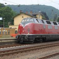 V200 033 der Hammer Eisenbahnfreunde vor einem Westfalendampf-Sonderzug von Diepholz  nach Koblenz (06.06.2015)