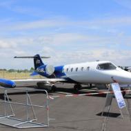 Learjet einer privaten Firma - als Zieldarstellung fÃ¼r TrainingsflÃ¼ge