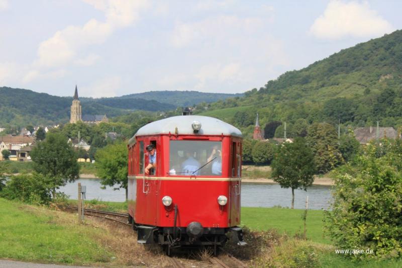 T 13 unterwegs zum Brohler Hafen - 40 Jahre Vulkan-Express - Brohltalbahn (26.08.2017)