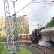 Rückfahrt auf der Ringbahn - mit Tender voraus - Unterwegs mit 52 8177-9 auf der Berliner Ringbahn (6.5.2023)