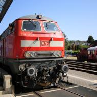 218 191-5 steht abfahrbereit im Bahnhof Königstein - Mit Volldampf in den Taunus 2023