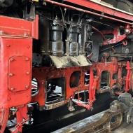 zwei Achsen der 50 3552-2  sind zur Zeit in Meiningen in der Aufarbeitung - Lokschuppenfest im historischen Bahnbetriebswerk Hanau (3/4.6.2023)