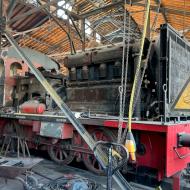 die V36 aus Privatbesitz wird Stück für Stück fertiggestellt ** Lokschuppenfest im historischen Bahnbetriebswerk Hanau (13./14.6.2026)