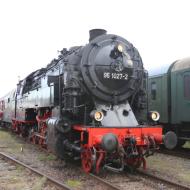 95 1027-2 vom DB Museum Nürnberg, eine Leihgabe an die Arbeitsgemeinschaft Ruebelandbahn, zog Sonderzüge durch Berlin - Sommerfest 2026 der Dampflokfreunde Berlin