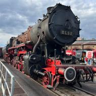 Else wurde vor der Reise nach Meiningen ein letztes Mal auf der Drehscheibe gedreht - Sommerfest 2026 der Dampflokfreunde Berlin