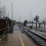 winterliche Impressionen von der Bördebahn / Börde Express / RB 28 - Haltestelle Zülpich Nemmenich (06.03.2016)